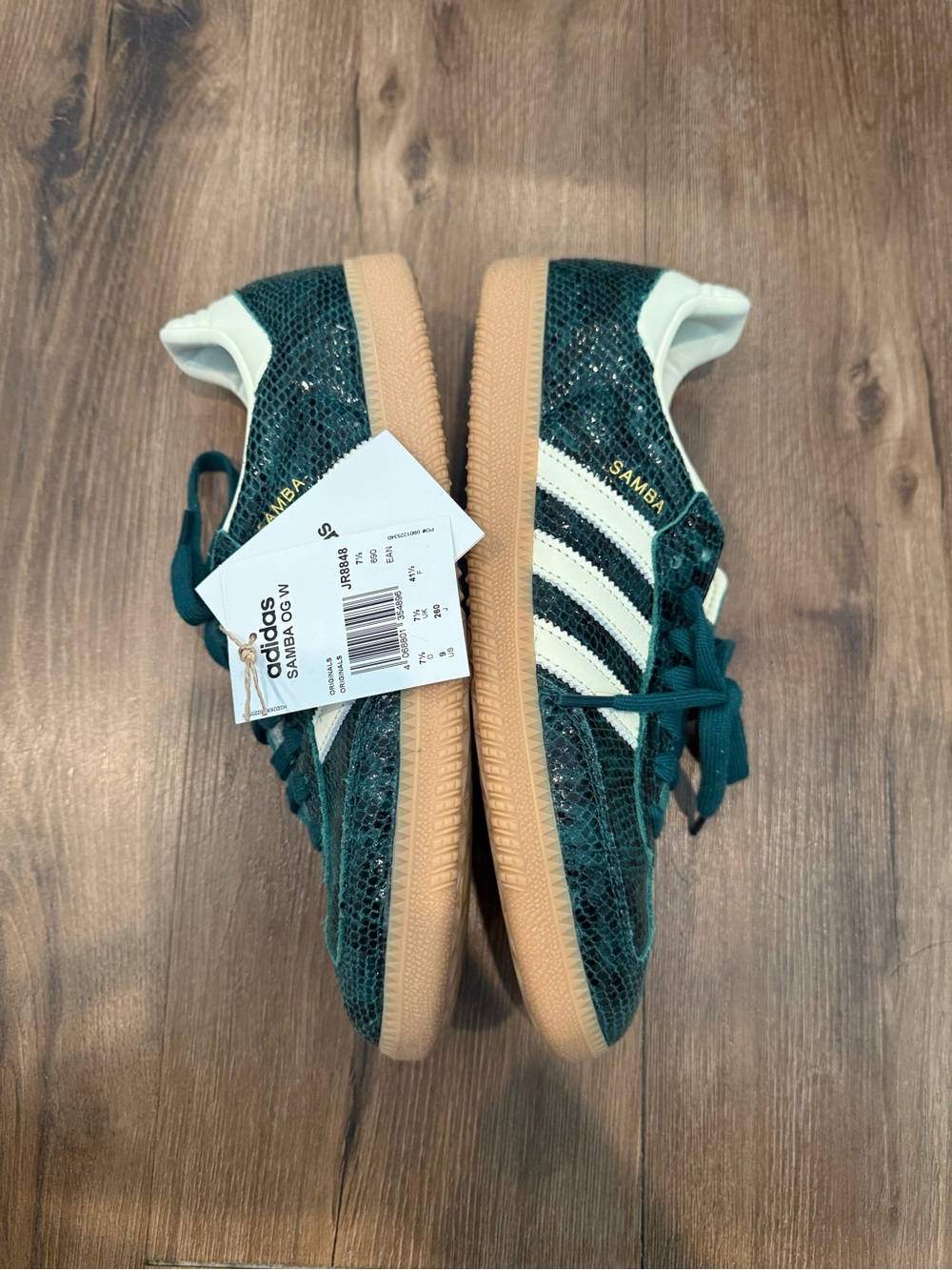 adidas Samba OG Snakeskin Collegiate Green (Women's) - Size 9 - Picture 3 of 4